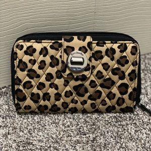 Vera Bradley Cheetah Print large wallet